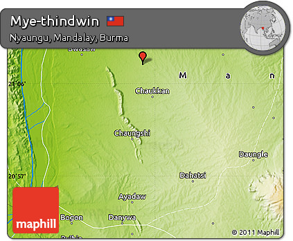 Physical Map of Mye-thindwin