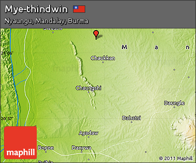Physical Map of Mye-thindwin