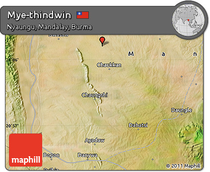 Satellite Map of Mye-thindwin