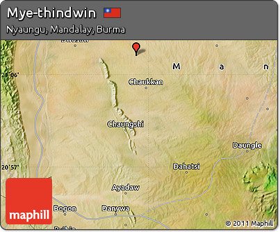 Satellite Map of Mye-thindwin