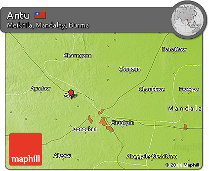 Physical 3D Map of Antu