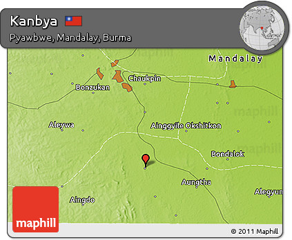 Physical 3D Map of Kanbya