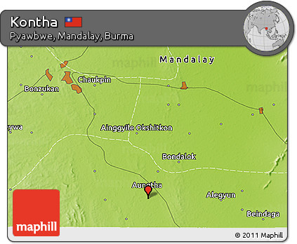 Physical 3D Map of Kontha