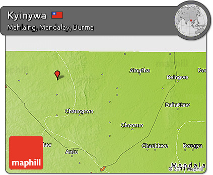 Physical 3D Map of Kyinywa