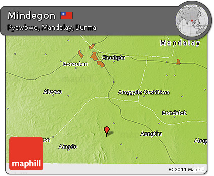 Physical 3D Map of Mindegon