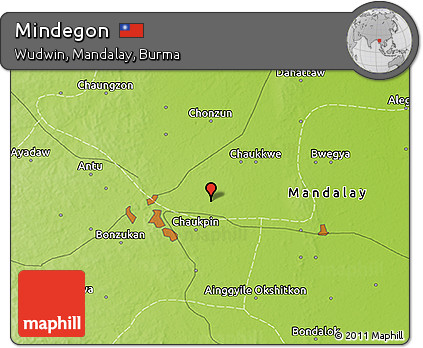 Physical 3D Map of Mindegon