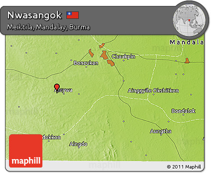 Physical 3D Map of Nwasangok