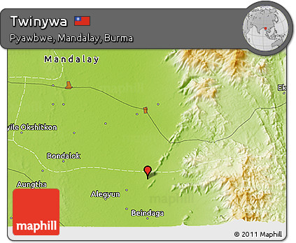 Physical 3D Map of Twinywa