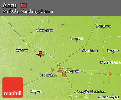 Physical 3D Map of Antu