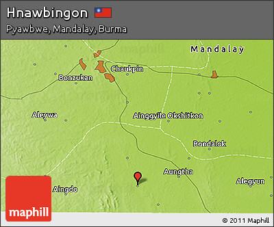 Physical 3D Map of Hnawbingon