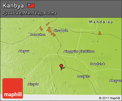 Physical 3D Map of Kanbya