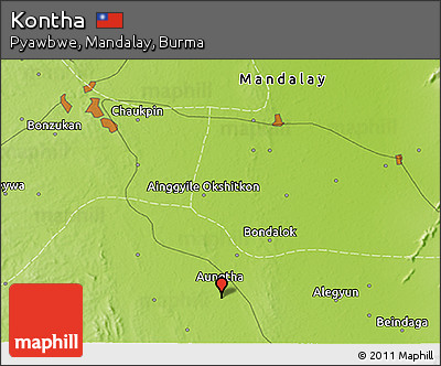Physical 3D Map of Kontha