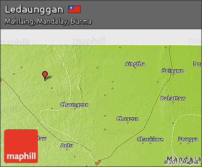 Physical 3D Map of Ledaunggan