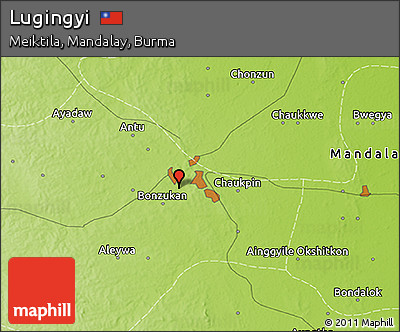 Physical 3D Map of Lugingyi