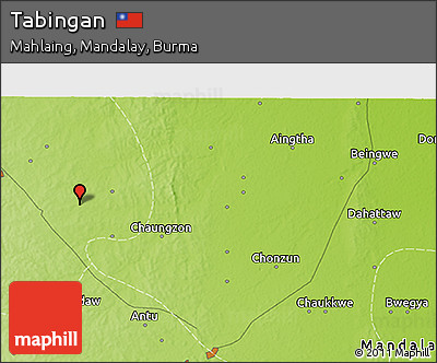 Physical 3D Map of Tabingan