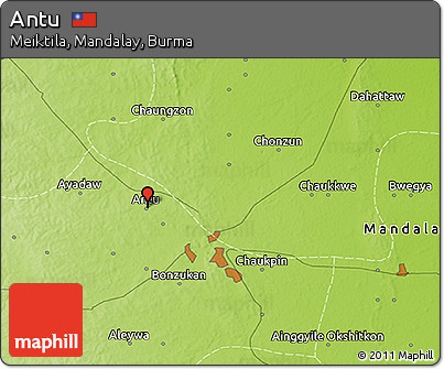 Physical 3D Map of Antu