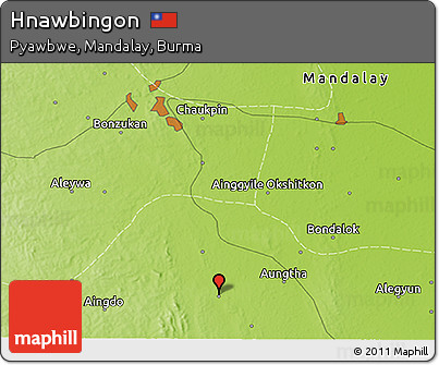 Physical 3D Map of Hnawbingon