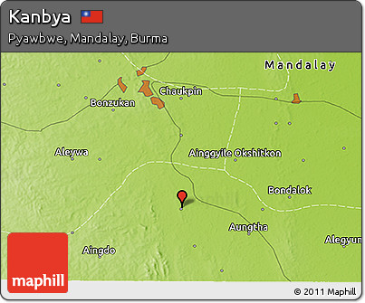 Physical 3D Map of Kanbya