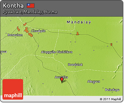 Physical 3D Map of Kontha