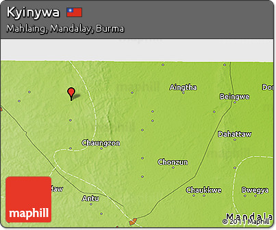 Physical 3D Map of Kyinywa