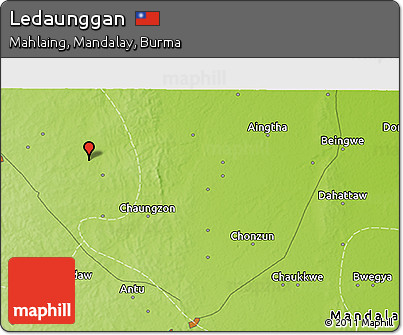 Physical 3D Map of Ledaunggan