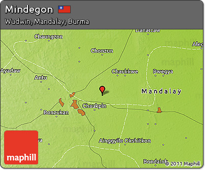Physical 3D Map of Mindegon