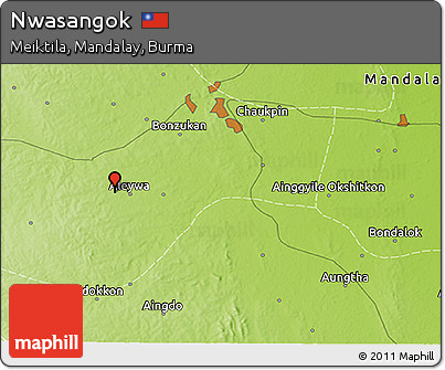 Physical 3D Map of Nwasangok
