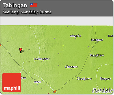 Physical 3D Map of Tabingan