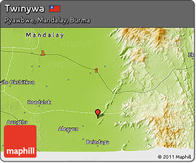Physical 3D Map of Twinywa