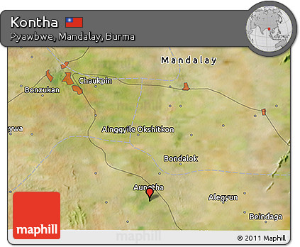 Satellite 3D Map of Kontha