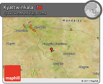 Satellite 3D Map of Kyattwinkala