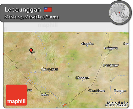 Satellite 3D Map of Ledaunggan