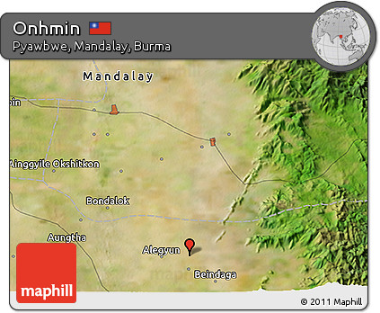 Satellite 3D Map of Onhmin