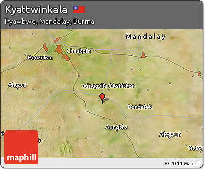 Satellite 3D Map of Kyattwinkala