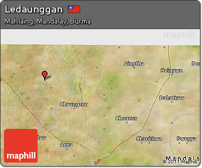 Satellite 3D Map of Ledaunggan