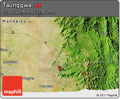 Satellite 3D Map of Taunggwa