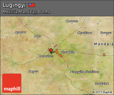 Satellite 3D Map of Lugingyi