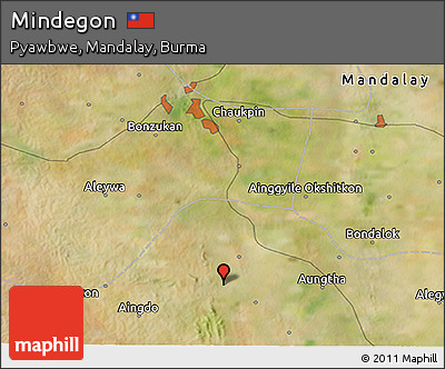 Satellite 3D Map of Mindegon