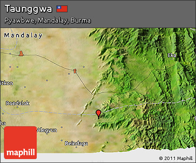 Satellite 3D Map of Taunggwa