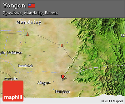 Satellite 3D Map of Yongon