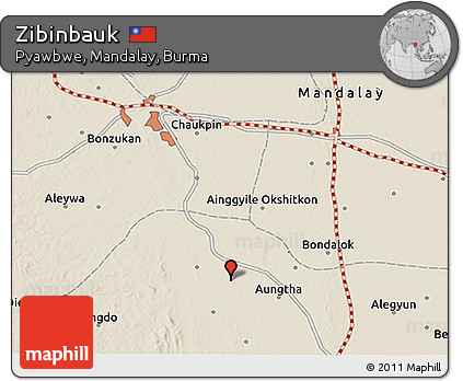 Shaded Relief 3D Map of Zibinbauk