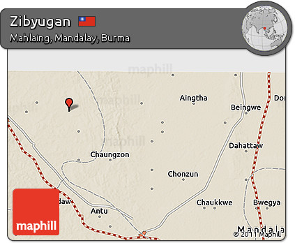 Shaded Relief 3D Map of Zibyugan