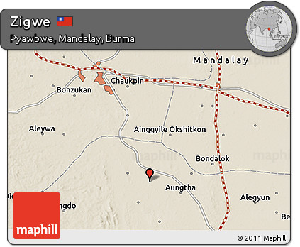 Shaded Relief 3D Map of Zigwe