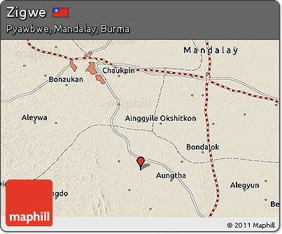 Shaded Relief 3D Map of Zigwe