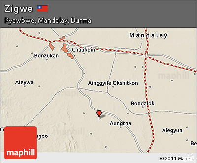 Shaded Relief 3D Map of Zigwe