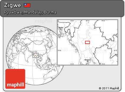 Blank Location Map of Zigwe