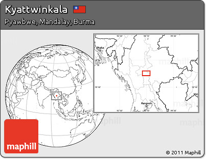 Blank Location Map of Kyattwinkala