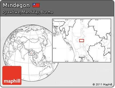 Blank Location Map of Mindegon