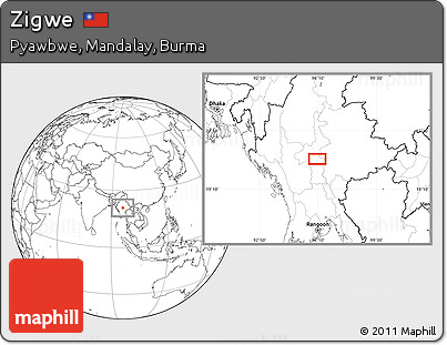 Blank Location Map of Zigwe