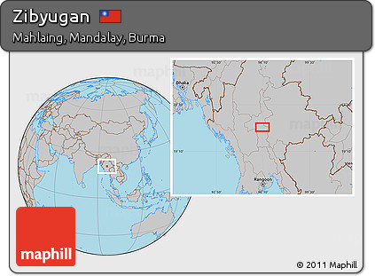 Gray Location Map of Zibyugan